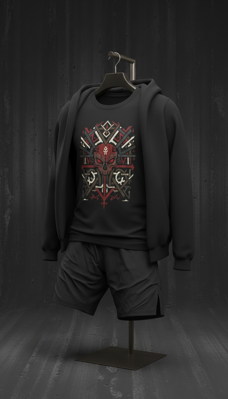 Grim Sigil Graphic Tee Abyssal Black